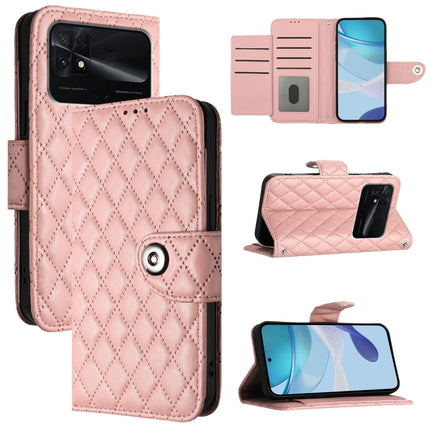 Rhombic Texture Flip Leather Phone Case with Lanyard, For Redmi Note 11 SE India, For Redmi Note 11 Pro+ 5G EU, For Redmi 10C / Redmi 10 2022 India, For Redmi Note 11S 5G