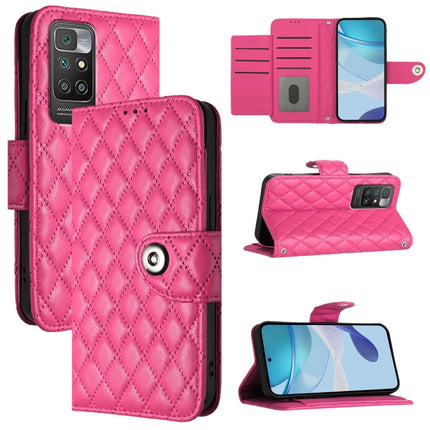 Rhombic Texture Flip Leather Phone Case with Lanyard, For Redmi 10A / 9C, For Redmi 10 / Redmi 10 2022, For Redmi Note 9 Pro / Note 9 Pro Max, For Redmi Note 9S / Note 10 Lite