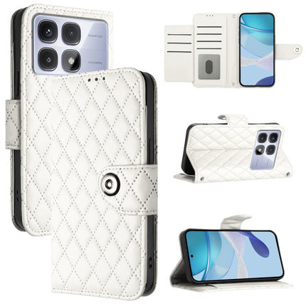 Rhombic Texture Flip Leather Phone Case with Lanyard, For Redmi K70 Ultra 5G Global, For Redmi 13 4G / Note 13R, For Redmi A3, For Redmi Note 13 Pro 4G Global