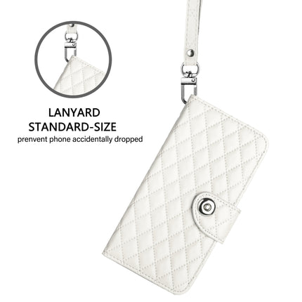 Rhombic Texture Flip Leather Phone Case with Lanyard, For Redmi K70 Ultra 5G Global, For Redmi 13 4G / Note 13R, For Redmi A3, For Redmi Note 13 Pro 4G Global
