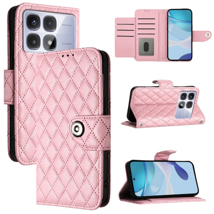 Rhombic Texture Flip Leather Phone Case with Lanyard, For Redmi K70 Ultra 5G Global, For Redmi 13 4G / Note 13R, For Redmi A3, For Redmi Note 13 Pro 4G Global