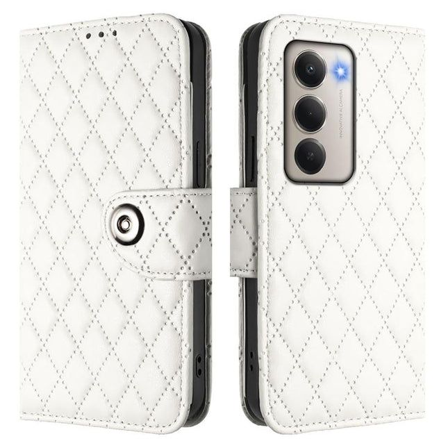 Rhombic Texture Flip Leather Phone Case with Lanyard, For Redmi 15 5G Global / 15 4G SEA, For Redmi 15 5G / 15 4G EU 171mm, For Redmi Note 14 4G 164.84mm, For Redmi Note 14 Pro 5G Global