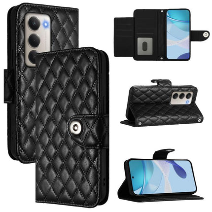 Rhombic Texture Flip Leather Phone Case with Lanyard, For Redmi 15 5G Global / 15 4G SEA, For Redmi 15 5G / 15 4G EU 171mm, For Redmi Note 14 4G 164.84mm, For Redmi Note 14 Pro 5G Global
