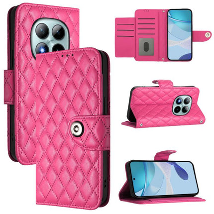 Rhombic Texture Flip Leather Phone Case with Lanyard, For Redmi Turbo 5 5G Global / Poco X8 Pro, For Redmi Note 15 Pro+ 5G Global 163.3mm, For Redmi Note 15 4G / 5G Global 164mm, For Redmi Note 15 Pro 5G Global 163.6mm