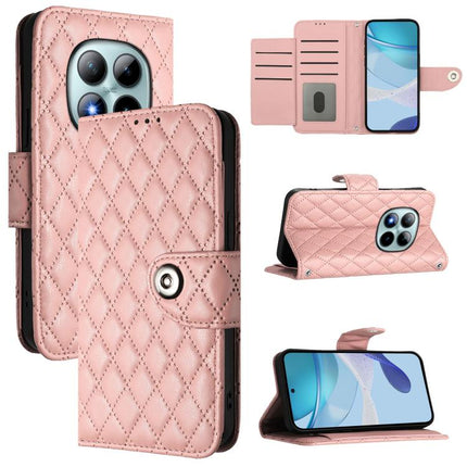 Rhombic Texture Flip Leather Phone Case with Lanyard, For Redmi Turbo 5 5G Global / Poco X8 Pro, For Redmi Note 15 Pro+ 5G Global 163.3mm, For Redmi Note 15 4G / 5G Global 164mm, For Redmi Note 15 Pro 5G Global 163.6mm