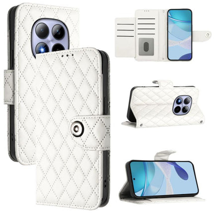 Rhombic Texture Flip Leather Phone Case with Lanyard, For Redmi Turbo 5 5G Global / Poco X8 Pro, For Redmi Note 15 Pro+ 5G Global 163.3mm, For Redmi Note 15 4G / 5G Global 164mm, For Redmi Note 15 Pro 5G Global 163.6mm