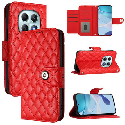 Rhombic Texture Flip Leather Phone Case with Lanyard, For Redmi Turbo 5 5G Global / Poco X8 Pro, For Redmi Note 15 Pro+ 5G Global 163.3mm, For Redmi Note 15 4G / 5G Global 164mm, For Redmi Note 15 Pro 5G Global 163.6mm