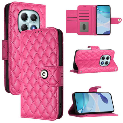 Rhombic Texture Flip Leather Phone Case with Lanyard, For Redmi Turbo 5 5G Global / Poco X8 Pro, For Redmi Note 15 Pro+ 5G Global 163.3mm, For Redmi Note 15 4G / 5G Global 164mm, For Redmi Note 15 Pro 5G Global 163.6mm