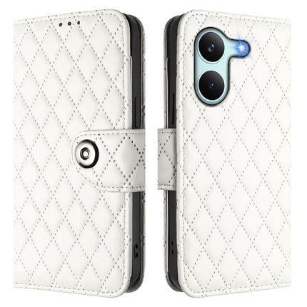 Rhombic Texture Flip Leather Phone Case with Lanyard, For Redmi Turbo 5 5G Global / Poco X8 Pro, For Redmi Note 15 Pro+ 5G Global 163.3mm, For Redmi Note 15 4G / 5G Global 164mm, For Redmi Note 15 Pro 5G Global 163.6mm