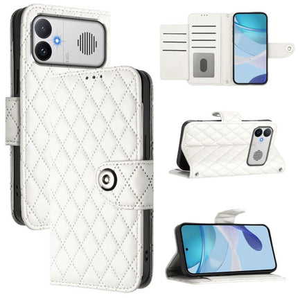 Rhombic Texture Flip Leather Phone Case with Lanyard, For Redmi K90 Max 5G, For Redmi A7 Pro 5G 171mm / Poco C81, For Redmi 15a 5G Global, For Redmi A5 4G 171.7mm / Poco C71 4G