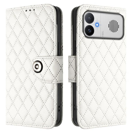 Rhombic Texture Flip Leather Phone Case with Lanyard, For Redmi K90 Max 5G, For Redmi A7 Pro 5G 171mm / Poco C81, For Redmi 15a 5G Global, For Redmi A5 4G 171.7mm / Poco C71 4G