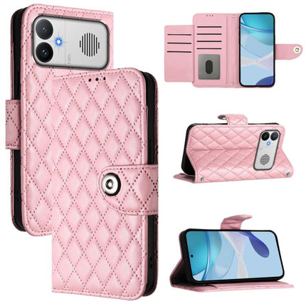 Rhombic Texture Flip Leather Phone Case with Lanyard, For Redmi K90 Max 5G, For Redmi A7 Pro 5G 171mm / Poco C81, For Redmi 15a 5G Global, For Redmi A5 4G 171.7mm / Poco C71 4G