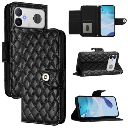 Rhombic Texture Flip Leather Phone Case with Lanyard, For Redmi K90 Max 5G, For Redmi A7 Pro 5G 171mm / Poco C81, For Redmi 15a 5G Global, For Redmi A5 4G 171.7mm / Poco C71 4G
