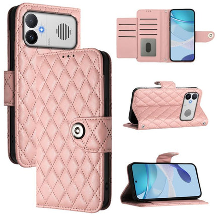 Rhombic Texture Flip Leather Phone Case with Lanyard, For Redmi K90 Max 5G, For Redmi A7 Pro 5G 171mm / Poco C81, For Redmi 15a 5G Global, For Redmi A5 4G 171.7mm / Poco C71 4G