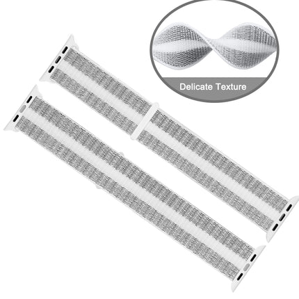 Nylon Loop Watchband, For Apple Watch Series 8&7 41mm / SE 2&6&SE&5&4 40mm / 3&2&1 38mm, For Apple Watch Ultra 49mm / Series 8&7 45mm / SE 2&6&SE&5&4 44mm / 3&2&1 42mm, For Apple Watch Series 7 41mm / 6 & SE & 5 & 4 40mm / 3 & 2 & 1 38mm               ...