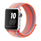 For Apple Watch Ultra 49mm / Series 8&7 45mm / SE 2&6&SE&5&4 44mm / 3&2&1 42mm / Striped Rrange Red