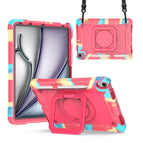 For iPad Air 11 2026 / 2025 / 2024 / Camouflage Rose Red