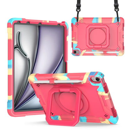 Handle Grip Holder Silicone Hybrid PC Tablet Case with Strap, For iPad Pro 11 2025 / 2024, For iPad Air 11 2026 / 2025 / 2024