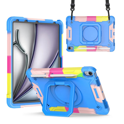 Handle Grip Holder Silicone Hybrid PC Tablet Case with Strap, For iPad Pro 11 2025 / 2024, For iPad Air 11 2026 / 2025 / 2024