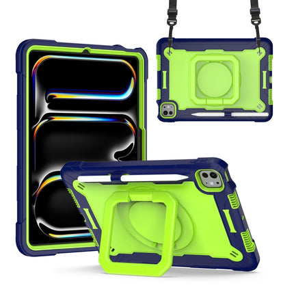 Handle Grip Holder Silicone Hybrid PC Tablet Case with Strap, For iPad Pro 11 2025 / 2024, For iPad Air 11 2026 / 2025 / 2024
