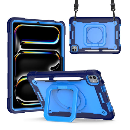 Handle Grip Holder Silicone Hybrid PC Tablet Case with Strap, For iPad Pro 11 2025 / 2024, For iPad Air 11 2026 / 2025 / 2024
