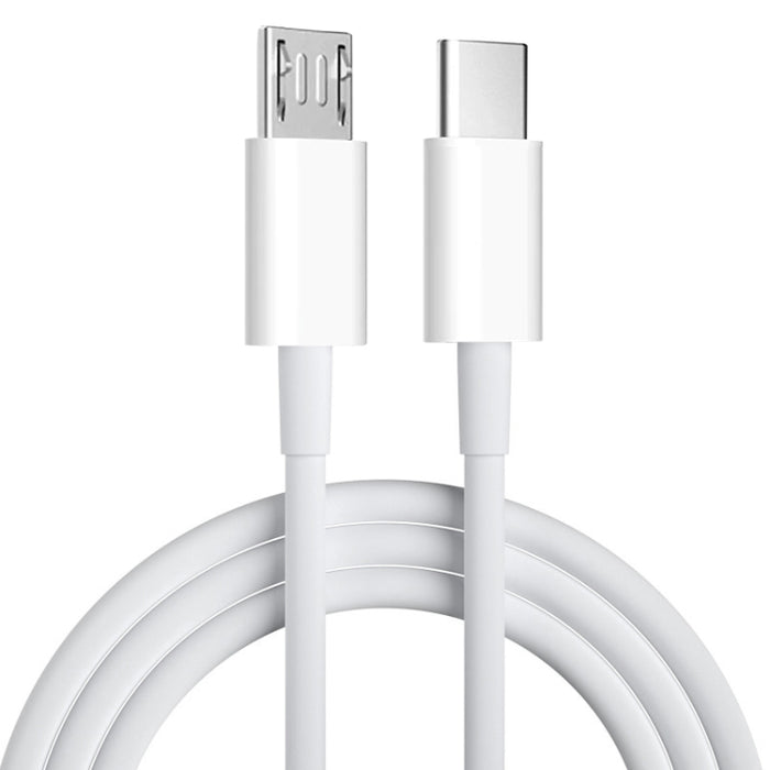 USB-C / Type-C to Micro USB Charging Data Cable, Length: 1m, Type-C to Micro USB