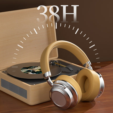 CR-9 Metal Retro Head-mounted Wireless Bluetooth Earphone