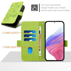 Embossed Rose RFID Anti-theft Leather Phone Case