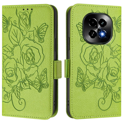 Embossed Rose RFID Anti-theft Leather Phone Case, For Realme C63 5G, For Realme Note 60 4G / C61 4G India, For Realme 13+ 5G, For Realme 13 Pro / 13 Pro+ 5G