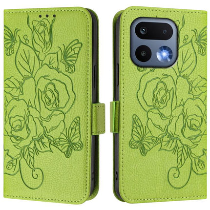 Embossed Rose RFID Anti-theft Leather Phone Case, For Realme 16 Pro 5G Global, For Realme C71 4G India / Note 70 4G, For Realme C85 5G / 15x 5G India, For Realme P4 Pro 5G