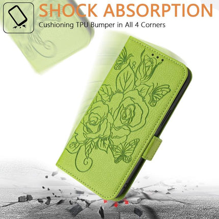 Embossed Rose RFID Anti-theft Leather Phone Case, For Realme P4x 5G / OnePlus Nord CE6 Lite, For Realme 16T 5G Global, For Realme C100 5G, For Realme P4 Power 5G
