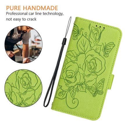 Embossed Rose RFID Anti-theft Leather Phone Case, For Realme P4x 5G / OnePlus Nord CE6 Lite, For Realme 16T 5G Global, For Realme C100 5G, For Realme P4 Power 5G