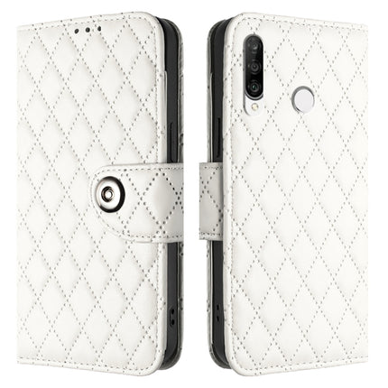 Rhombic Texture Flip Leather Phone Case with Lanyard, For Huawei P30 lite / nova 4e, For Huawei P30 Pro, For Huawei P30
