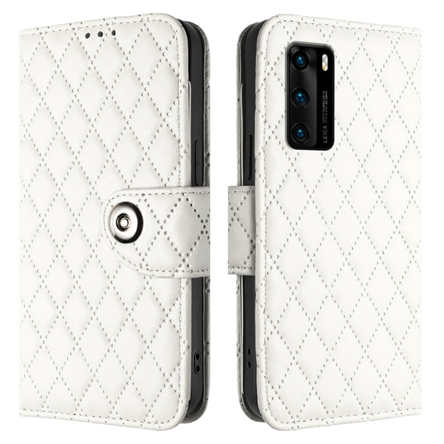 Rhombic Texture Flip Leather Phone Case with Lanyard, For Huawei P40, For Huawei P Smart Z / Y9 Prime 2019, For Huawei Enjoy 10 Plus, For Huawei Enjoy 9s / P Smart+ 2019