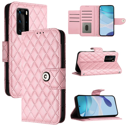 Rhombic Texture Flip Leather Phone Case with Lanyard, For Huawei Enjoy 20 SE / Y7a, For Huawei P smart 2021, For Huawei P40 lite / nova 6 SE, For Huawei P40 Pro