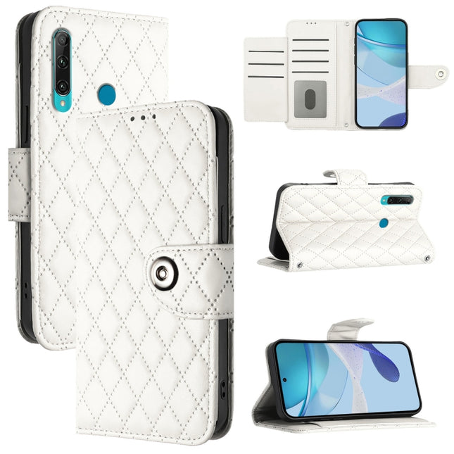 Rhombic Texture Flip Leather Phone Case with Lanyard, For Huawei P40, For Huawei P Smart Z / Y9 Prime 2019, For Huawei Enjoy 10 Plus, For Huawei Enjoy 9s / P Smart+ 2019