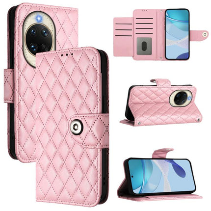 Rhombic Texture Flip Leather Phone Case with Lanyard, For Huawei nova 14 5G, For Huawei nova 13 Pro, For Huawei nova 13 / nova 12, For Huawei nova 12i