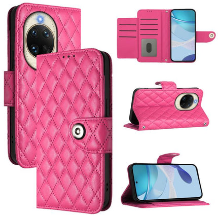 Rhombic Texture Flip Leather Phone Case with Lanyard, For Huawei nova 14 5G, For Huawei nova 13 Pro, For Huawei nova 13 / nova 12, For Huawei nova 12i