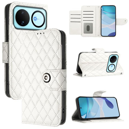Rhombic Texture Flip Leather Phone Case with Lanyard, For Huawei nova 14 Lite 5G / nova 15 / 16z, For Huawei nova 16 5G, For Huawei Pura 90 Pro Max 5G, For Huawei Pura 90 Pro 5G