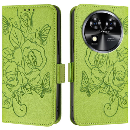 Embossed Rose RFID Anti-theft Leather Phone Case, For Oukitel C37, For Oukitel C51, For Oukitel C38, For Oukitel C35 / C36