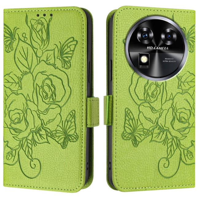 Embossed Rose RFID Anti-theft Leather Phone Case, For Oukitel C37, For Oukitel C51, For Oukitel C38, For Oukitel C35 / C36