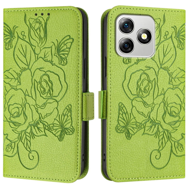 Embossed Rose RFID Anti-theft Leather Phone Case, For Ulefone Note 18 Ultra, For Ulefone Note 14