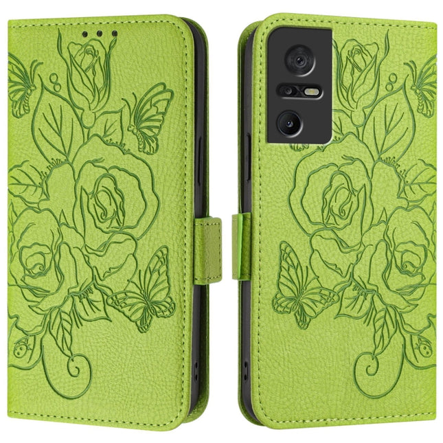 Embossed Rose RFID Anti-theft Leather Phone Case, For TCL 40 SE, For TCL 405 / 406 / 408, For TCL 403, For TCL 40R