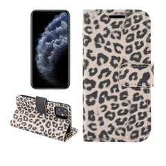 Leopard Print Pattern Horizontal Flip Leather Case with Card Slot and Holder, For iPhone 12 mini, For iPhone 12 / 12 Pro, For iPhone 12 Pro Max