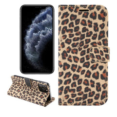 Leopard Print Pattern Horizontal Flip Leather Case with Card Slot and Holder, For iPhone 12 mini, For iPhone 12 / 12 Pro, For iPhone 12 Pro Max