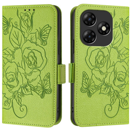 Embossed Rose RFID Anti-theft Leather Phone Case, For itel P55 4G, For itel A05s, For itel A70, For itel A60 / A60s