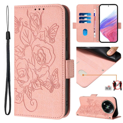 Embossed Rose RFID Anti-theft Leather Phone Case, For itel P55 5G, For itel RS4, For itel S24, For itel P55+