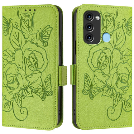Embossed Rose RFID Anti-theft Leather Phone Case, For itel S17 / Vision 3, For itel A58 / A49, For itel A27, For itel A48