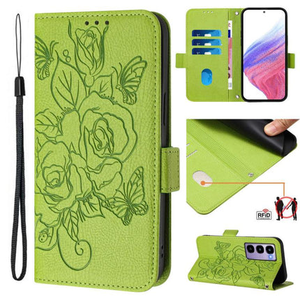 Embossed Rose RFID Anti-theft Leather Phone Case, For itel A200 4G / A200+ 4G, For itel A95 5G, For itel A90 4G, For itel City 100