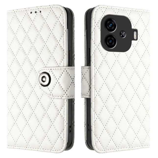 Rhombic Texture Flip Leather Phone Case with Lanyard, For vivo iQOO Z9 / Z9 Turbo, For vivo Y200e / Y100 IDN, For vivo T3 5G IDN / V40 SE, For vivo V30 / V30 Pro